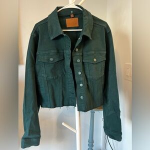 Judy Blue Women's Dark Green Denim Jacket